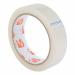 The photo shows a pack of 6 5 Star Office Clear Tape Rolls, each with a large size of 24mm x 66m and a thickness of 40 microns. The easy-tear polypropylene material makes these tapes perfect for everyday office use. The branded design and 5-star rating indicate high quality.