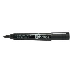 Cheap Stationery Supply of 5 Star Office Permanent Marker Xylene/Toluene-free Smear proof Bullet Tip 2mm Line Black Pack of 12 296077 Office Statationery