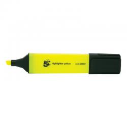 Cheap Stationery Supply of 5 Star Office Highlighter Chisel Tip 1-5mm Line Yellow Pack of 12 296247 Office Statationery