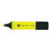 The picture shows a set of 12 5 Star Office Highlighters, with each pen having a chisel tip and a 1-5mm wide yellow highlighting line. The pens are labeled with the brand name and are arranged neatly in a pack, ready for use.
