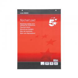 Cheap Stationery Supply of 5 Star Office Flipchart Pad Perforated 40 Sheets A1 Pack of 5 Office Statationery