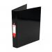 The image shows 10 black 2 O-ring binders from 5 Star Office. Each binder has a 5 Star logo and can hold A4 size paper. The binders are arranged in a neat stack, showcasing their sleek and professional design.