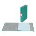 This photograph features a group of 5 green A4 5 Star Office 2 O-Ring Binders arranged in a neat stack, each displaying the 5 Star logo on the front cover. The binders have sturdy rings and a textured finish, making them both functional and visually appealing.
