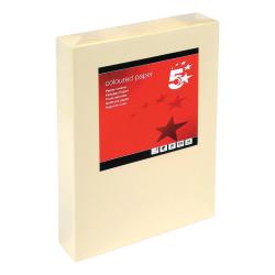 Cheap Stationery Supply of 5 Star Office Coloured Copier Paper Multifunctional Ream-Wrapped 80gsm A4 Light Cream 500 Sheets 297609 Office Statationery