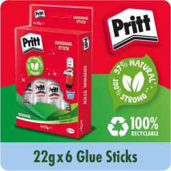 Cheap Stationery Supply of Pritt Stick Glue Solid Washable Non-toxic Medium 22g 45552234 Pack of 6 310647 Office Statationery