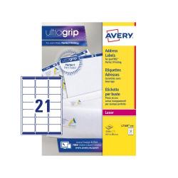 Cheap Stationery Supply of Avery Addressing Labels Laser Jam-free 21 per Sheet 63.5x38.1mm White L7160-250 5250 Labels 320465 Office Statationery