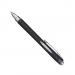 Uni-ball Jetstream RT Rollerball Pen Retractable 1.0mm Tip 0.45mm Line Black Ref 789099000 [Pack 12]