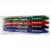 Pilot FriXion Rollerball Pen Eraser Rewriter Medium 0.7mm Tip 0.35mm Line Blue Ref 224101203 [Pack 12]
