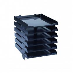 Cheap Stationery Supply of Avery Paperstack Letter Tray Self-stacking A4 W250xD320xH300mm Black 5336BLK Pack of 6 326026 Office Statationery