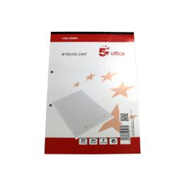 Cheap Stationery Supply of 5 Star Office Analysis Pad 8 Cash Column 80 Sheets A4 330291 Office Statationery