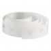 The picture shows a stack of 5 Star Filing Accessories, specifically the 5 Star Office Vinyl Reinforcement Washers. The products come in a box of 250 and are used for reinforcing punched holes in paper documents. The washers are circular and have a vinyl material, giving them a glossy appearance. They are designed to fit snugly on standard-sized holes and provide durability for frequently used files.