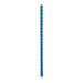 The image shows a pack of 100 blue plastic binding combs from Spicers, each with 21 rings and suitable for binding up to 65 sheets of A4 paper. The combs have a 10mm diameter and are part of the 5 Star Office range.