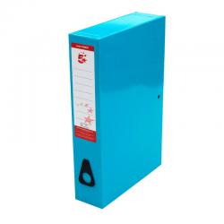 Cheap Stationery Supply of 5 Star Office Box File 75mm Spine Lock Spring Foolscap Blue Pack of 5 332837 Office Statationery