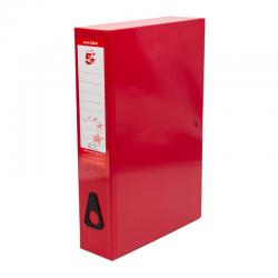 Cheap Stationery Supply of 5 Star Office Box File 75mm Spine Lock Spring Foolscap Red Pack of 5 332845 Office Statationery
