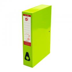 Cheap Stationery Supply of 5 Star Office Box File 75mm Spine Lock Spring Foolscap Green Pack of 5 332853 Office Statationery