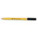 5 Star Office Ball Pen Yellow Barrel Fine 0.7mm Tip 0.3mm Line Black [Pack 50]