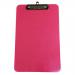 5 Star Office Clipboard Polypropylene Shatterproof Pink or Green or Turquoise