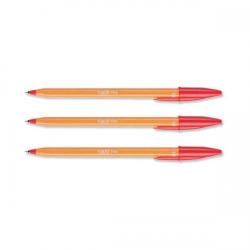 Cheap Stationery Supply of Bic Orange Ball Pen Fine 0.8mm Tip 0.3mm Line Red 1199110112 Pack of 20 Office Statationery