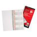 This photograph features a 5 Star Telephone & Message Office Book, bound with wire and filled with carbonless paper. It displays 320 notes and has 80 pages, measuring 275x150mm in size.
