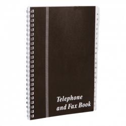 Cheap Stationery Supply of Telephone and Fax Book A-Z Index Wirebound Board Cover A5 Black 364217 Office Statationery
