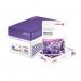 The photo features a stack of 250 sheets of white Xerox Premier A4 card, measuring 210x297mm and weighing 160gsm. The high-quality paper has a smooth texture and a glossy finish, perfect for professional documents and presentations.