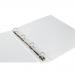 Elba Vision Ring Binder PVC Clear Front Pocket 4 O-Ring Size 25mm A4 White Ref 100080879 [Pack 10]