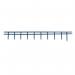 A photo of ACCO Brands Binding Combs GBC SureBind Secure Binding Strips shows a stack of 100 blue binding strips, each with 10 prongs and a width of 25mm. These binding strips are designed to hold 250 sheets of A4 paper securely in place.