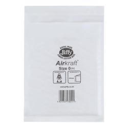 Cheap Stationery Supply of Jiffy Airkraft Bag Bubble-lined Peel and Seal Size 0 White 140x195mm JL-0 Pack of 100 390044 Office Statationery