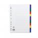 Concord Dividers 12-Part Polypropylene Reinforced Coloured-Tabs 120 Micron A4 White Ref 65999