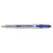 A photo of 5 Star Gel Rollerball Pens shows 12 clear barrel pens with blue ink. Each pen has a 1.0mm tip and produces a 0.5mm line. The pens have a smooth and precise writing experience, perfect for any task.
