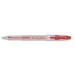 This picture features a pack of 12 5 Star Gel Rollerball Pens. Each pen has a 1.0mm tip and a 0.5mm line, with a clear barrel and a vibrant red ink color. The design is sleek and professional, making it a versatile choice for any writing task.