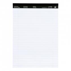 Cheap Stationery Supply of 5 Star Office Executive Pad Headbd 60gsm Ruled with Blue Margin Perforated 100pp A4 White Paper Pack of 10 396888 Office Statationery