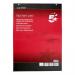A photo of 5 Star Flipchart Pads shows a pack of 5 meeting flipchart pads from 5 Star Office. The pads are A1 size and each pad has 20 perforated sheets. The pads are neatly stacked and ready for use in a professional setting.