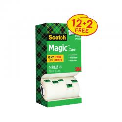 Cheap Stationery Supply of Scotch Magic Tape 810 Tower Pack 19mm x 33m (Pack of 14) 81933R14 3M07137 Office Statationery