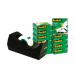 This image shows a pack of 12 Scotch Sticky Tapes, each 19mmx33m in size, along with a free dispenser. The tapes are designed with the well-known 3M Scotch Magic Tape 810, providing a strong and secure hold for all your sticking needs.
