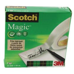 Cheap Stationery Supply of 3M Scotch Magic Tape 810 12mm x 66m (Pack of 2) 8101266 3M66725 Office Statationery