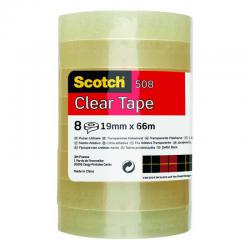 Cheap Stationery Supply of Scotch Self Adhesive Tape 19mm x 66m Clear (Pack of 8) 7100213204 3M91990 Office Statationery