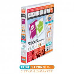 Cheap Stationery Supply of Elba Panorama Presentation Ring Binder PP 2 D-Ring 25mm Capacity A4 White 400008413 Pack of 6 400491 Office Statationery