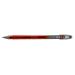 Pilot G107 Gel Ink Pen Medium 0.7mm Tip 0.39mm Line Red Ref BLG10702 [Pack 12]