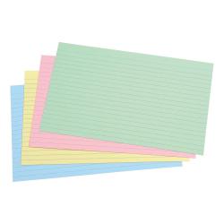Cheap Stationery Supply of 5 Star Office Record Cards Ruled Both Sides 8x5in 203x127mm Assorted Pack of 100 406621 Office Statationery