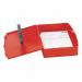 The photograph captures a set of Spicers Box Files, featuring the 5 Star Office branding. These box files are made from durable polypropylene and boast a capacity of 70mm, making them suitable for storing large quantities of documents. The elegant twin clip lock secures the files shut, ensuring that papers stay organized and protected. The red color adds a pop of vibrancy to the files, making them both functional and visually appealing. These foolscap-sized box files are the perfect addition to any office or workspace.