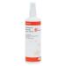 The photo shows a bottle of Spicers 5 Star Office Drywipe Cleaning Fluid, specifically designed for use on whiteboards. The pump spray makes application easy and the 250ml bottle is non-flammable. The label features the product name and brand logo.