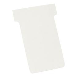 Cheap Stationery Supply of Nobo T-Cards 160gsm Tab Top 15mm W60x Bottom W48.5x Full H85mm Size 2 White 2002002 Pack of 100 490928 Office Statationery
