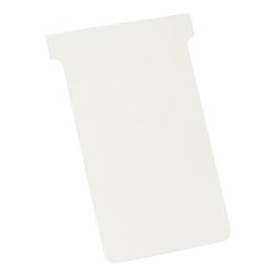 Cheap Stationery Supply of Nobo T-Cards 160gsm Tab Top 15mm W124x Bottom W112x Full H180mm Size 4 White 2004002 Pack of 100 490944 Office Statationery
