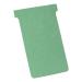 Nobo T-Cards 160gsm Tab Top 15mm W124x Bottom W112x Full H180mm Size 4 Green Ref 32938924 [Pack 100]