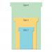 Nobo T-Cards 160gsm Tab Top 15mm W124x Bottom W112x Full H180mm Size 4 Pink Ref 2004008 [Pack 100] 49115X