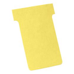 Cheap Stationery Supply of Nobo T-Cards 160gsm Tab Top 15mm W60x Bottom W48.5x Full H85mm Size 2 Yellow 2002004 Pack of 100 491192 Office Statationery