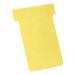 Nobo T-Cards 160gsm Tab Top 15mm W60x Bottom W48.5x Full H85mm Size 2 Yellow Ref 2002004 [Pack 100]