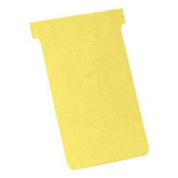 Cheap Stationery Supply of Nobo T-Cards 160gsm Tab Top 15mm W124x Bottom W112x Full H180mm Size 4 Yellow 2004004 Pack of 100 491214 Office Statationery