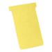 Nobo T-Cards 160gsm Tab Top 15mm W124x Bottom W112x Full H180mm Size 4 Yellow Ref 2004004 [Pack 100]